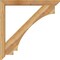 Ekena Millwork Imperial Slat Rough Sawn Bracket w/ Offset Brace, Western Red Cedar, 6"W x 48"D x 48"H BKT0604X48X48IMP06RWR - alternate 3